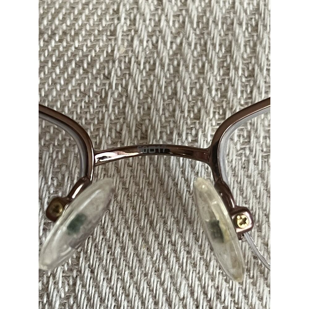 Coach‎ Women's Eyeglasses Suzanna 246 Tan Half Rim Frame 50[]17 135 - Picture 6 of 9